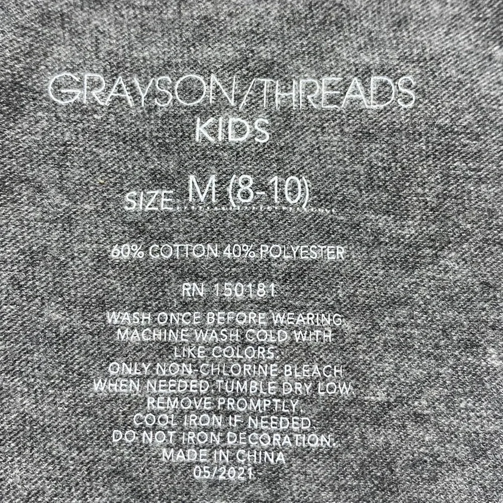 Grayson Threads Unisex Surf Division Santa Monica T-Shirt Size M (8-10)‎ Gray